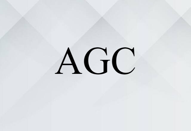 AGC (noun) Definition, Meaning & Examples