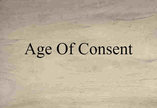 age of consent