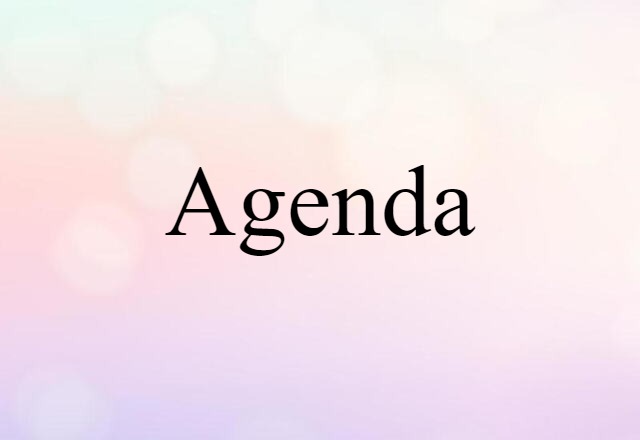 agenda