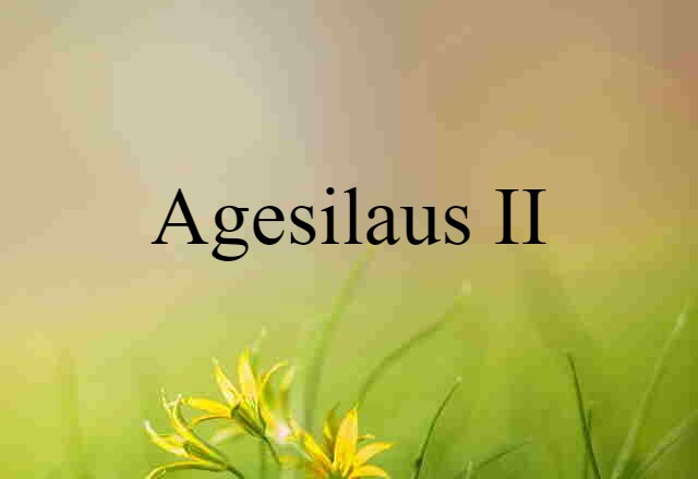 Agesilaus II