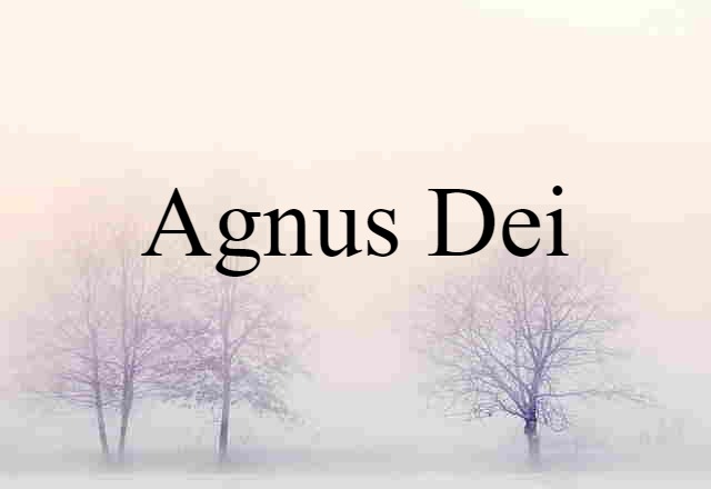 Agnus Dei (noun) Definition, Meaning & Examples