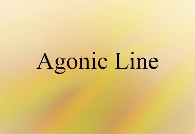 agonic line