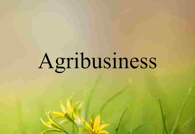 agribusiness