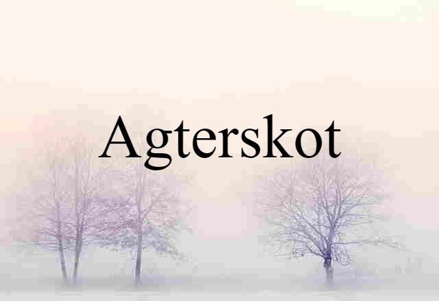 agterskot