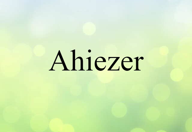 Ahiezer