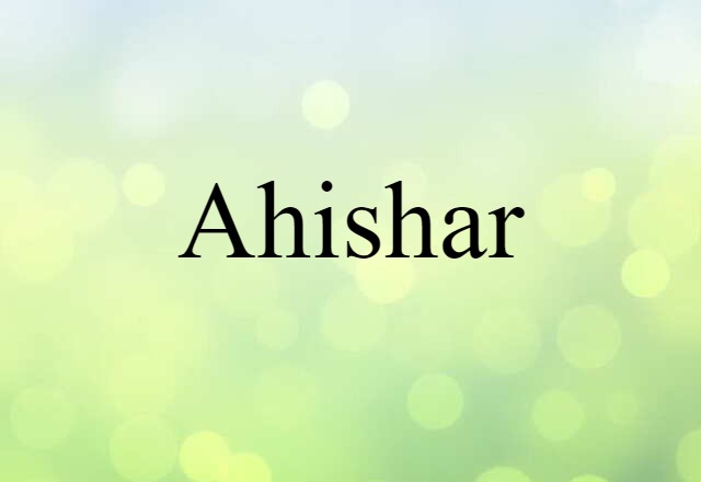 Ahishar