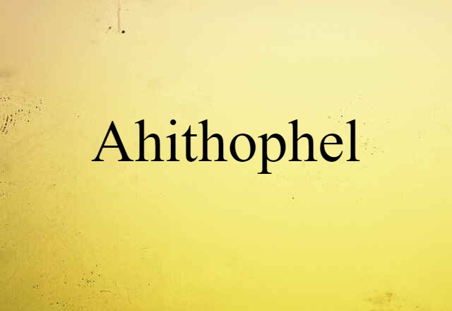 Ahithophel