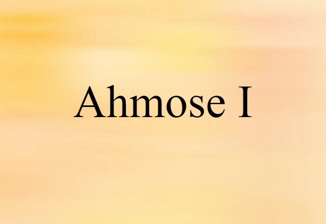 Ahmose I