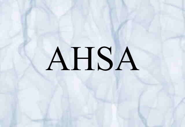 AHSA