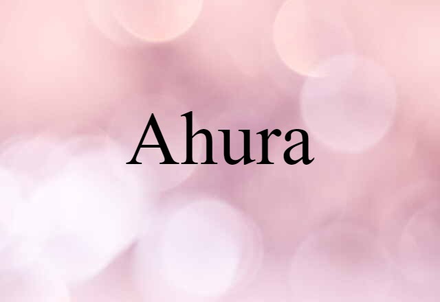 Ahura