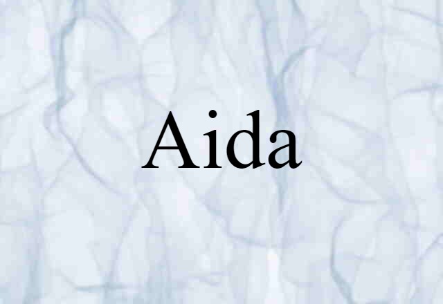 Aida (noun) Definition, Meaning & Examples