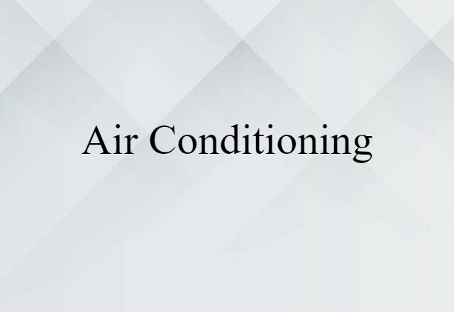 air conditioning