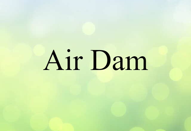 air dam