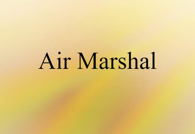 air marshal