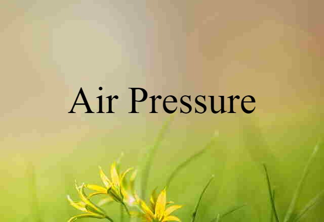 air pressure