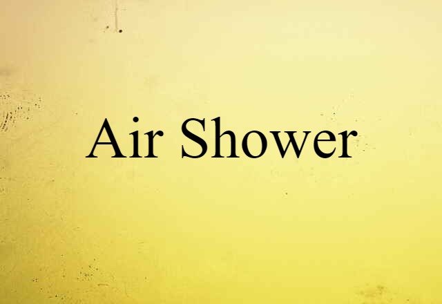 Air Shower (noun) Definition, Meaning & Examples