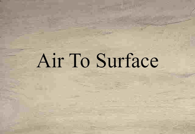 air-to-surface