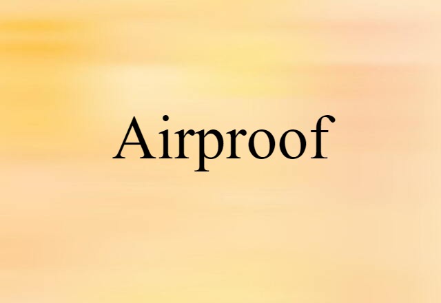 airproof