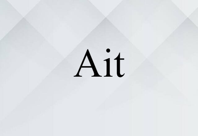 Ait (noun) Definition, Meaning & Examples