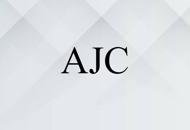 AJC (noun) Definition, Meaning & Examples