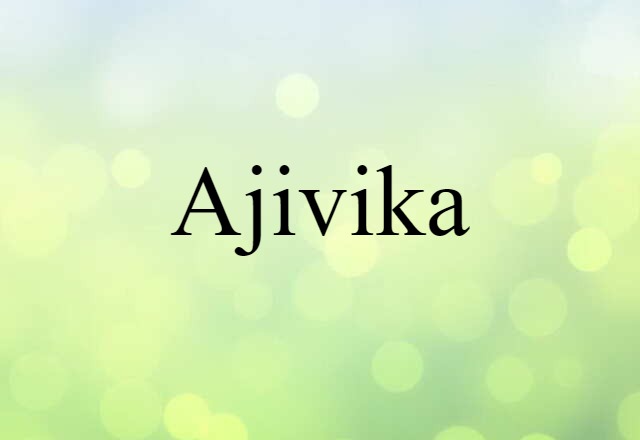 Ajivika