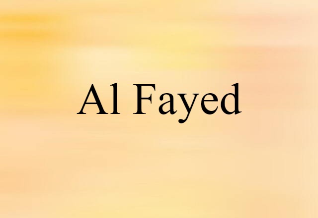 al Fayed