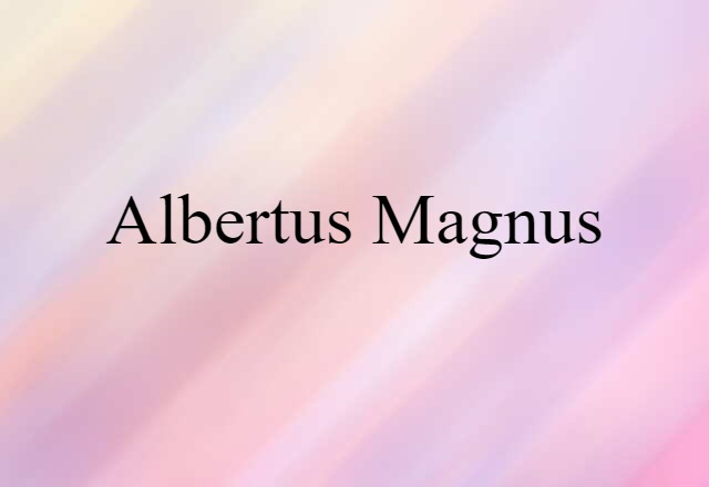 Albertus Magnus