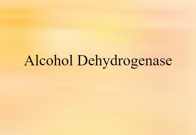 alcohol dehydrogenase