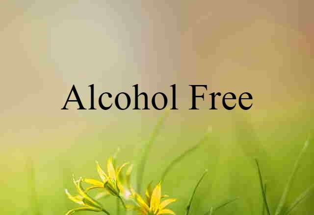 alcohol-free