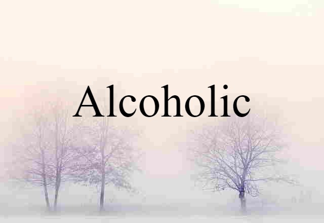 Alcoholic (noun) Definition, Meaning & Examples