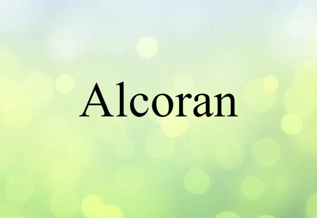 Alcoran