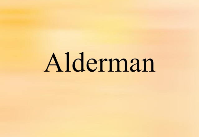 alderman