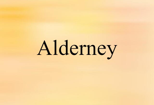 Alderney (noun) Definition, Meaning & Examples