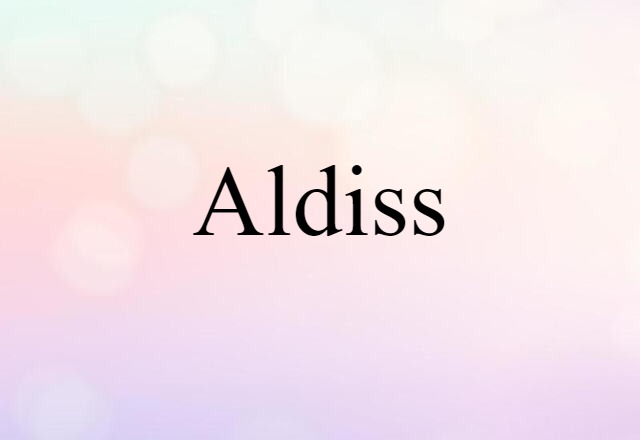 Aldiss