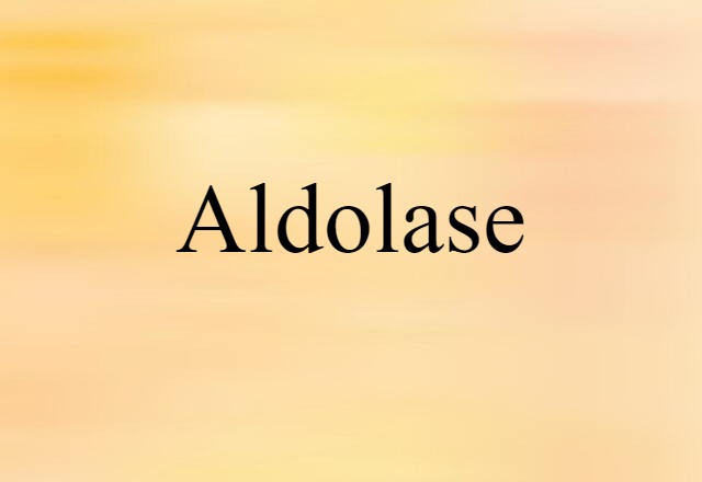 Aldolase (noun) Definition, Meaning & Examples