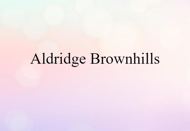 Aldridge-Brownhills