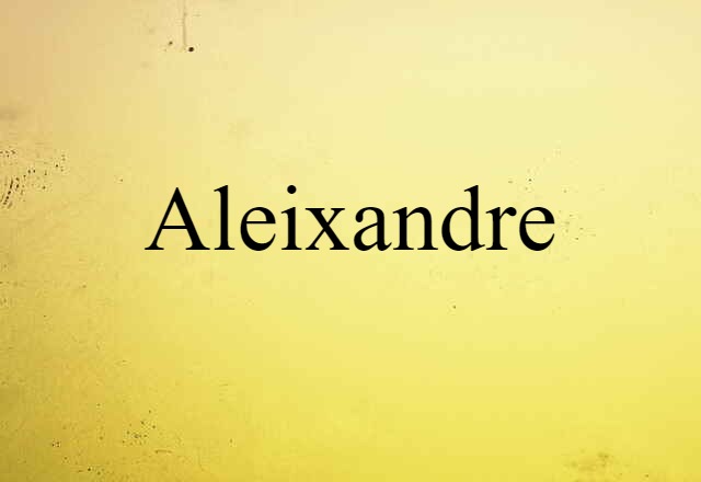 Aleixandre