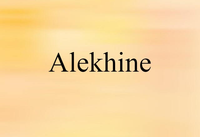 Alekhine