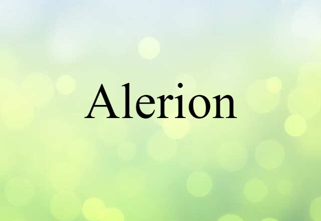 Alerion (noun) Definition, Meaning & Examples