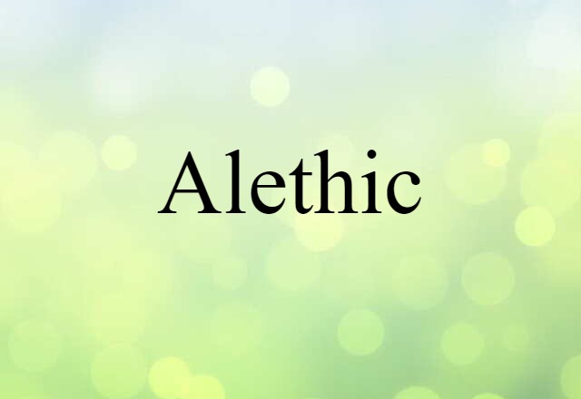 alethic