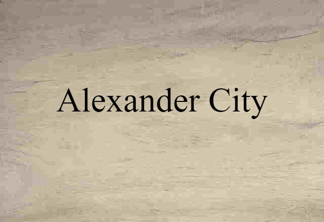 Alexander City