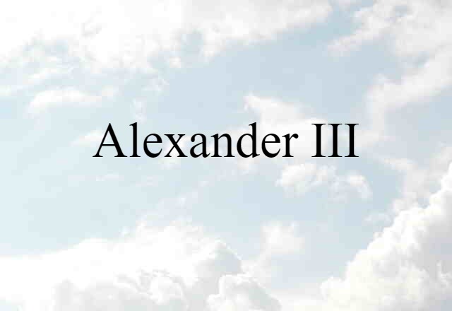 Alexander III