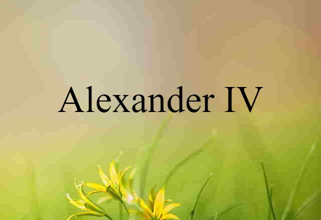 Alexander IV