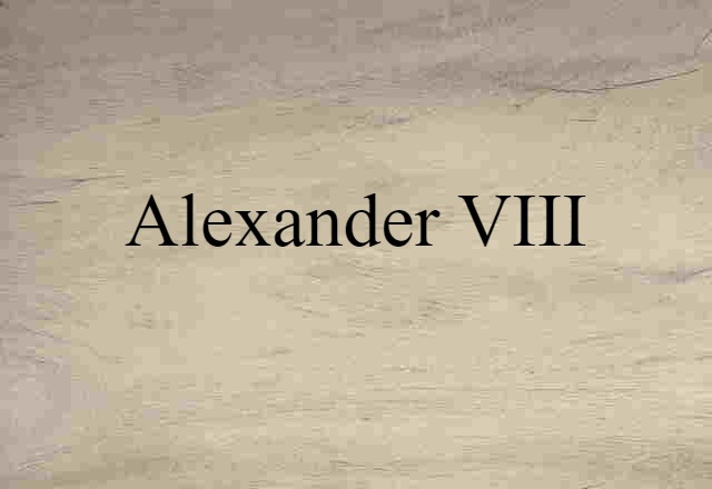 Alexander VIII