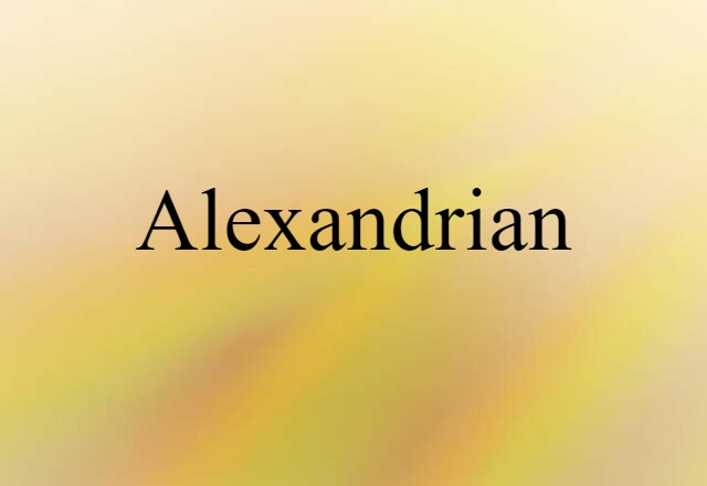 Alexandrian