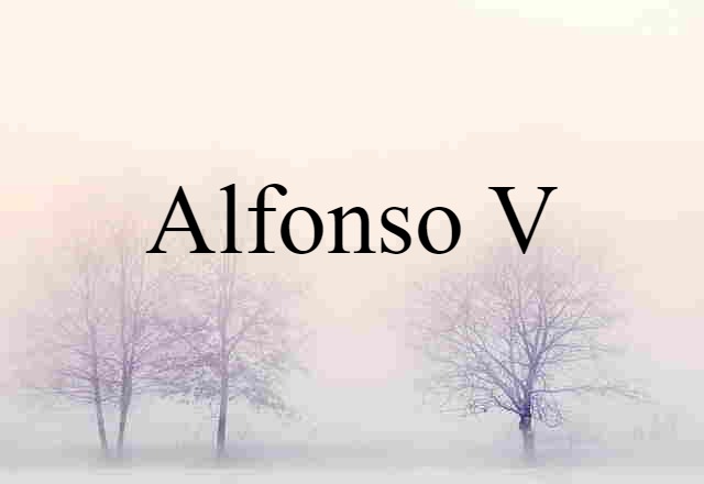 Alfonso V