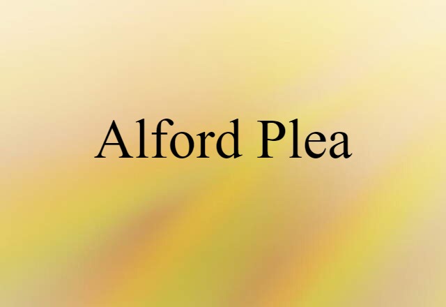 Alford plea