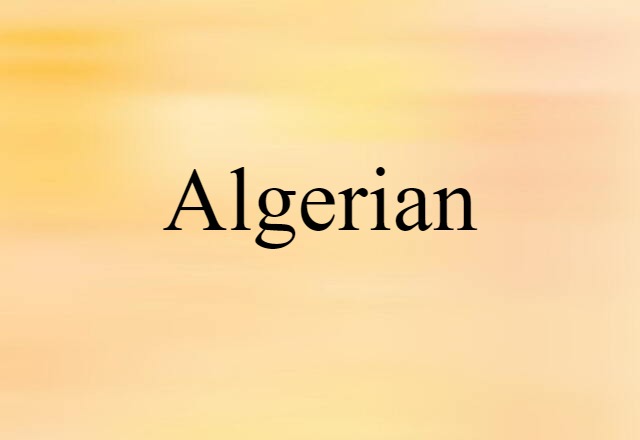 Algerian