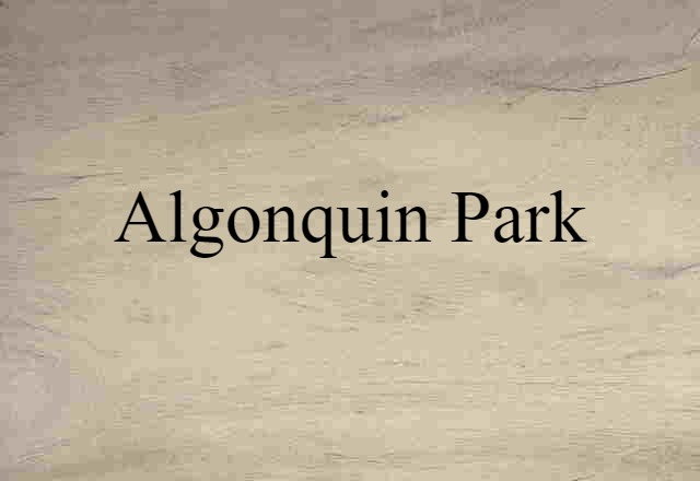 Algonquin Park