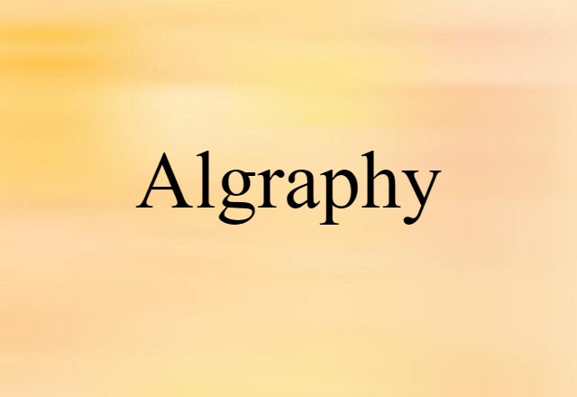 algraphy